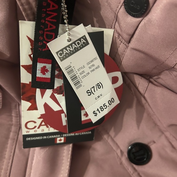 NWT Canada Weather Gear Winter Coat - Stadium Parka Jacket, Fur Hood - Size 7/8 - Picture 4 of 4